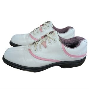 FootJoy Golf Shoes Pink and White Size 8